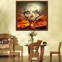 Charger l'image dans la galerie, Arbre d’Halloween - diamant rond complet - 30x30cm