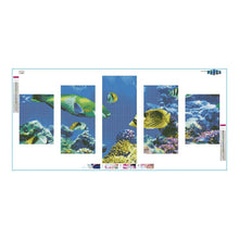 Charger l'image dans la galerie, Organisme marin 5 - photos - diamant rond complet - 95x45cm