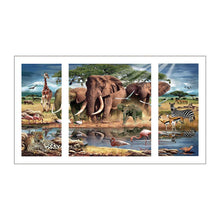 Charger l'image dans la galerie, 3pcs/set famille d’animaux - peinture complète en diamant - 80x45cm