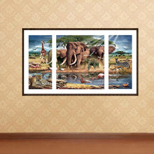Charger l'image dans la galerie, 3pcs/set famille d’animaux - peinture complète en diamant - 80x45cm