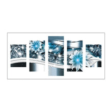 Charger l'image dans la galerie, 5pcs/set flower - peinture en diamant ronde - 95x45cm
