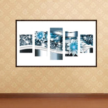 Charger l'image dans la galerie, 5pcs/set flower - peinture en diamant ronde - 95x45cm