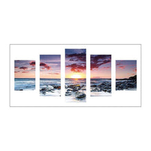 Charger l'image dans la galerie, Coucher de soleil 5 - photos - diamant rond complet - 95x45cm