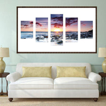 Charger l'image dans la galerie, Coucher de soleil 5 - photos - diamant rond complet - 95x45cm