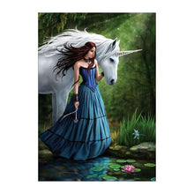 Charger l'image dans la galerie, Cheval de déesse - diamant rond complet - 40x30cm