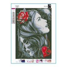 Charger l'image dans la galerie, Sorcière de beauté - diamant rond complet - 30x40cm