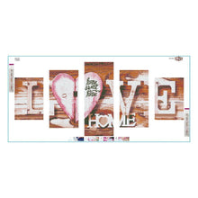 Charger l'image dans la galerie, LOVE 5 - photos - diamant rond complet - 95x45cm