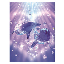 Charger l'image dans la galerie, Amateurs de dauphins - peinture diamant - 30x40cm