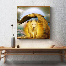 Charger l'image dans la galerie, Aigle de loup - peinture complète de diamant - 30x30cm