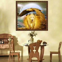 Charger l'image dans la galerie, Aigle de loup - peinture complète de diamant - 30x30cm
