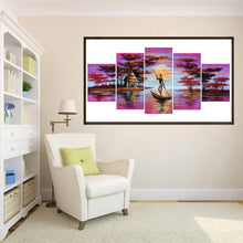Charger l'image dans la galerie, 5pcs/set aviron - peinture en diamant ronde - 95x45cm