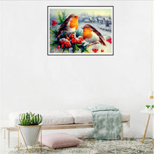 Charger l'image dans la galerie, Oiseaux de neige - peinture diamant - 30x40cm