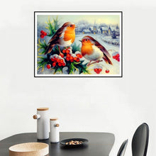 Charger l'image dans la galerie, Oiseaux de neige - peinture diamant - 30x40cm