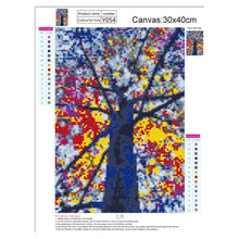 Charger l'image dans la galerie, Érable coloré - diamant rond complet - 30x40cm