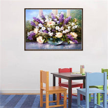 Charger l'image dans la galerie, Pot de fleurs - diamant rond complet - 40x30cm