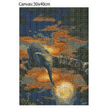 Charger l'image dans la galerie, Éléphant de lac - peinture complète de diamant - 40x30cm