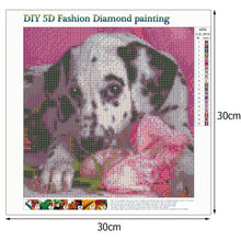 Charger l'image dans la galerie, Fleur de chien - peinture complète de diamant - 30x30cm