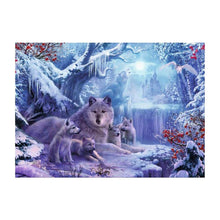 Charger l'image dans la galerie, Loup de neige - peinture complète de diamant - 30x40cm