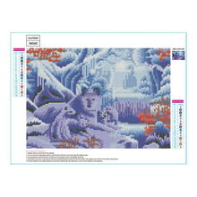 Charger l'image dans la galerie, Loup de neige - peinture complète de diamant - 30x40cm