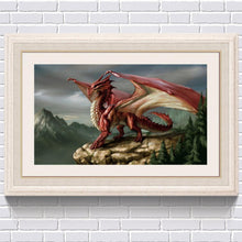 Charger l'image dans la galerie, Dragon rouge - diamant rond complet - 30x40cm