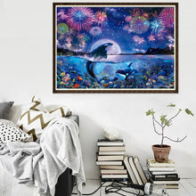 Charger l'image dans la galerie, Montagne de lever de soleil - peinture complète de diamant - 30x40cm