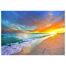 Charger l'image dans la galerie, Plage dans le soleil couchant - peinture complète de diamant - 30x40cm