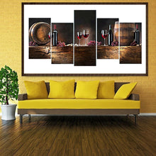 Charger l'image dans la galerie, Vin rouge 5 - photos - diamant rond complet - 95x45cm