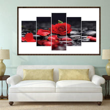 Charger l'image dans la galerie, 5pcs/set rose - peinture complète en diamant - 95x45cm