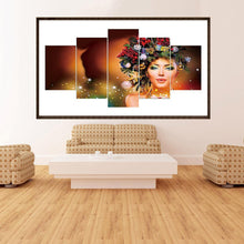 Charger l'image dans la galerie, 5pcs/set beauty - peinture en diamant ronde - 95x45cm