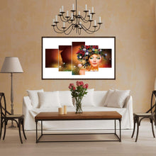 Charger l'image dans la galerie, 5pcs/set beauty - peinture en diamant ronde - 95x45cm