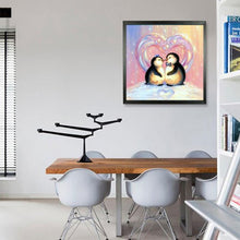 Charger l'image dans la galerie, 2 pingouins - peinture diamant pleine - 30x30cm