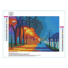 Charger l'image dans la galerie, Rue de nuit - diamant rond complet - 40x30cm