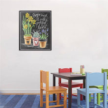 Charger l'image dans la galerie, LOVE tableau noir - diamant rond complet - 25x30cm