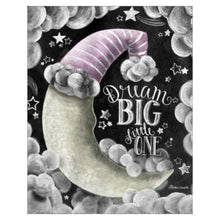 Charger l'image dans la galerie, Tableau noir de lune - diamant rond complet - 30x35cm