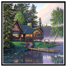 Charger l'image dans la galerie, Maison de village - diamant rond complet - 30x30cm