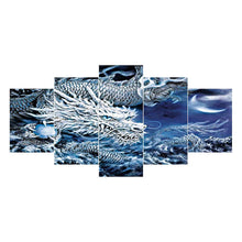 Charger l'image dans la galerie, 5pcs/set dragon - peinture complète en diamant - 95x45cm