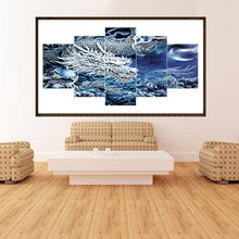 Charger l'image dans la galerie, 5pcs/set dragon - peinture complète en diamant - 95x45cm