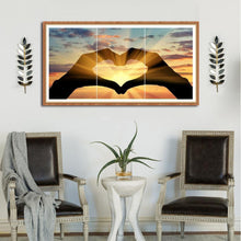 Charger l'image dans la galerie, 3pcs/set love - peinture en diamant ronde - 80x40cm