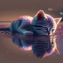 Charger l'image dans la galerie, Chat-Vollbild Diamond Painting