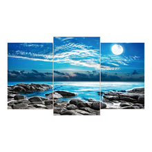 Charger l'image dans la galerie, 3pcs/set vue sur la mer - peinture complète en diamant - 80x45cm