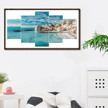 Charger l'image dans la galerie, 5pcs/set village - peinture en diamant ronde - 95x45cm