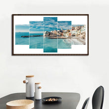 Charger l'image dans la galerie, 5pcs/set village - peinture en diamant ronde - 95x45cm