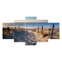 Charger l'image dans la galerie, 5pcs/set beach - peinture en diamant ronde - 95x45cm