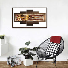 Charger l'image dans la galerie, 5pcs/set flower - peinture en diamant ronde - 95x45cm