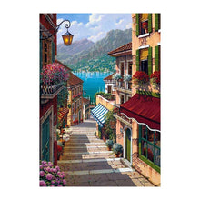 Charger l'image dans la galerie, Paysage de rue - diamant rond complet - 40x30cm