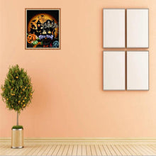 Charger l'image dans la galerie, Maison d’Halloween - diamant rond complet - 40x30cm