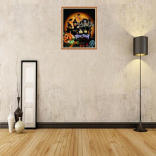 Charger l'image dans la galerie, Maison d’Halloween - diamant rond complet - 40x30cm