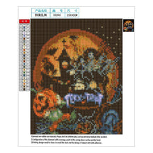 Charger l'image dans la galerie, Maison d’Halloween - diamant rond complet - 40x30cm