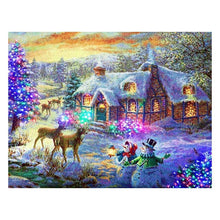 Charger l'image dans la galerie, Noël - diamant rond complet - 30x25cm
