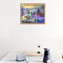 Charger l'image dans la galerie, Noël - diamant rond complet - 30x25cm
